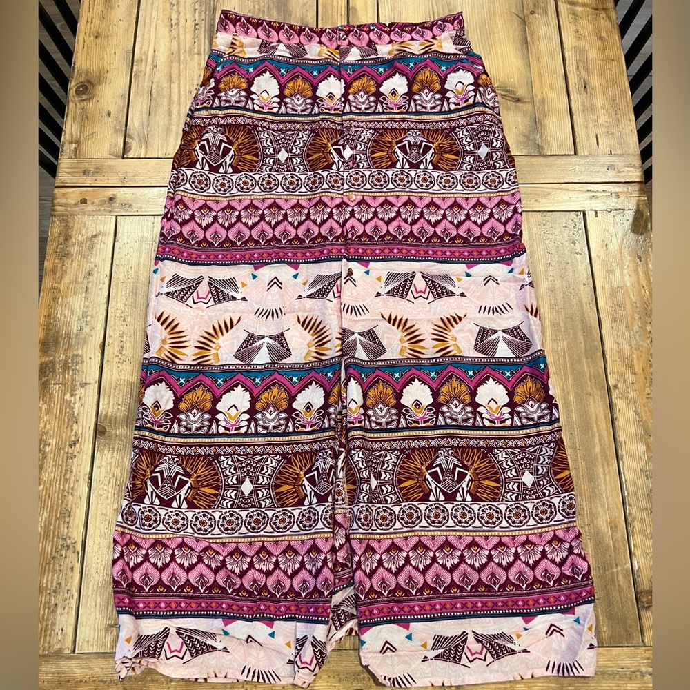 Roxy Multicolor Boho Maxi Skirt